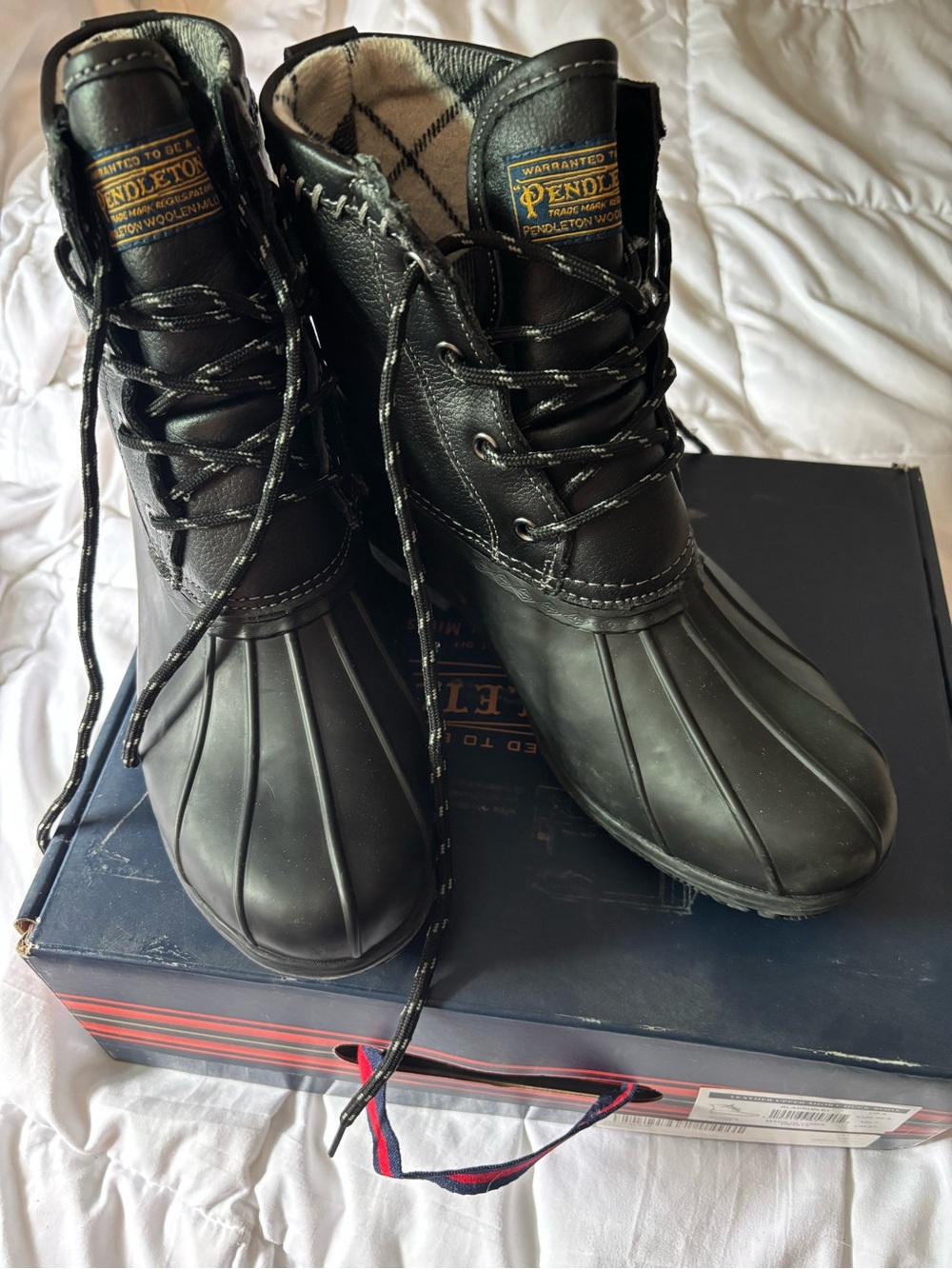 Pendleton Women’s Black Waterproof Duck Boots